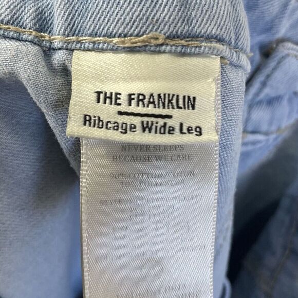 BLANKNYC Call My Name Jeans Women 28 Slouchy Cargo Raw Hem Light Wash Franklin - Picture 16 of 16